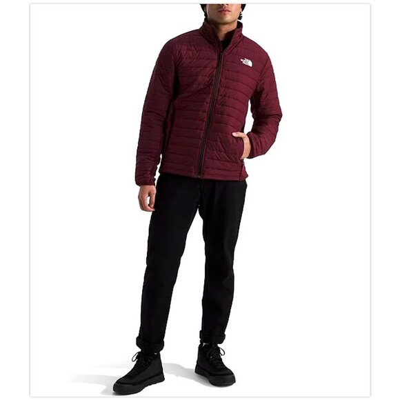 NWT The North Face Canyonlands Hybrid Alpine Plum Slim Fit Puffer Jacket XXL - Picture 2 of 11
